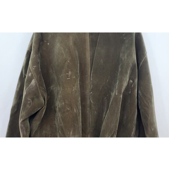 Vintage New NWT Reportage R.G.A. Made In Italy Green Bomber Style Jacket Est XL - Picture 8 of 11